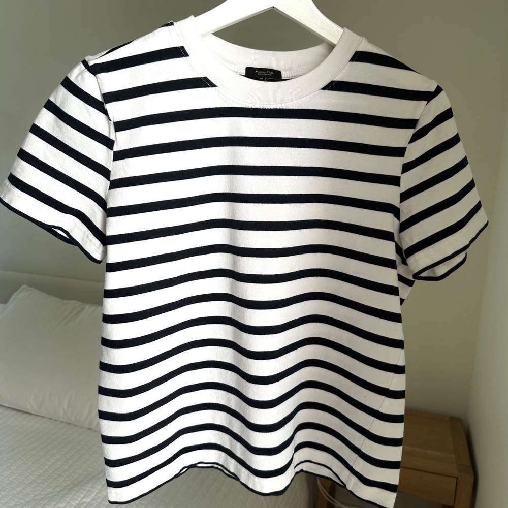 Massimo Dutti Striped Cotton T-Shirt